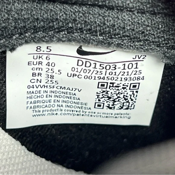 NEW Nike Panda Dunk Low Oreo Black White DD1503-101 Unisex Womens 8.5 Mens 7 - Picture 12 of 13